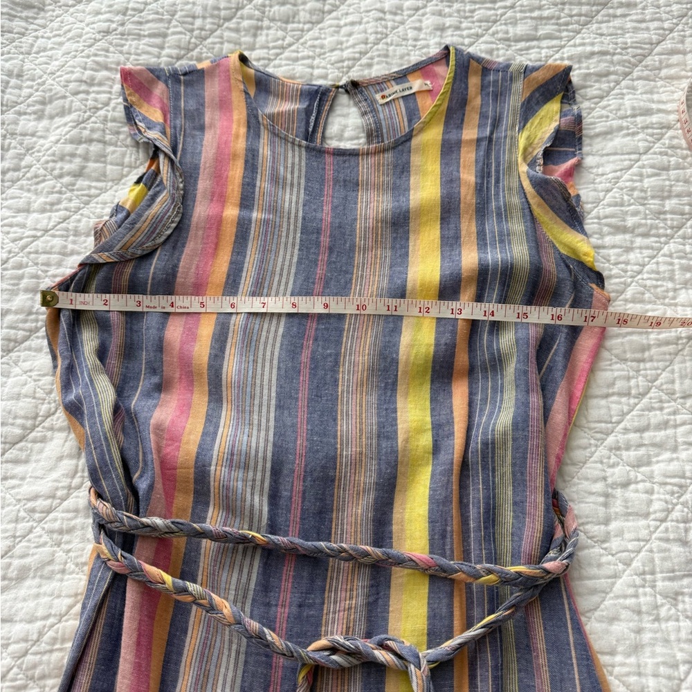 Marine Layer Striped Mini Dress with Yellow and Pink - Picture 6 of 10